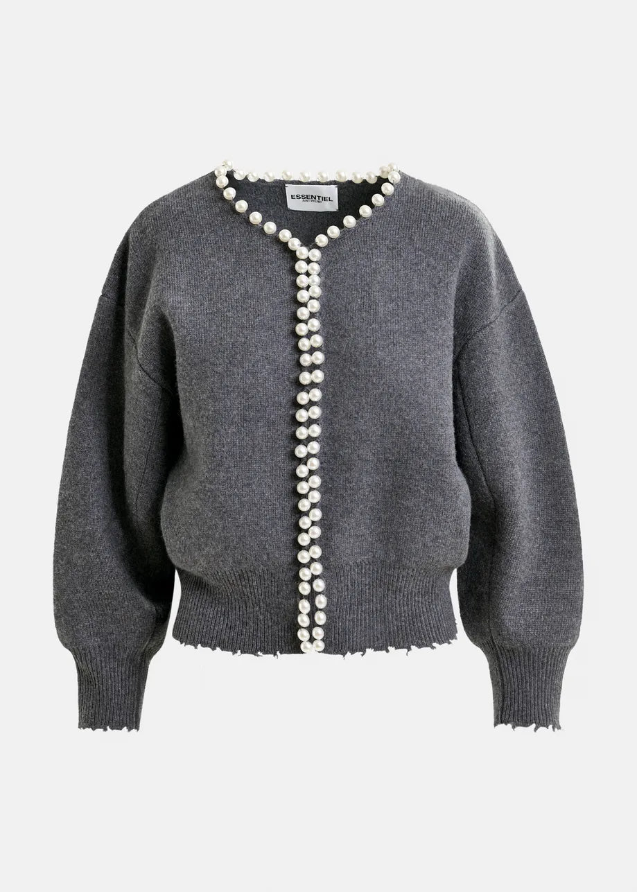 Essentiel Antwerp Ideas Knit Cardigan With Beads – Complements Two