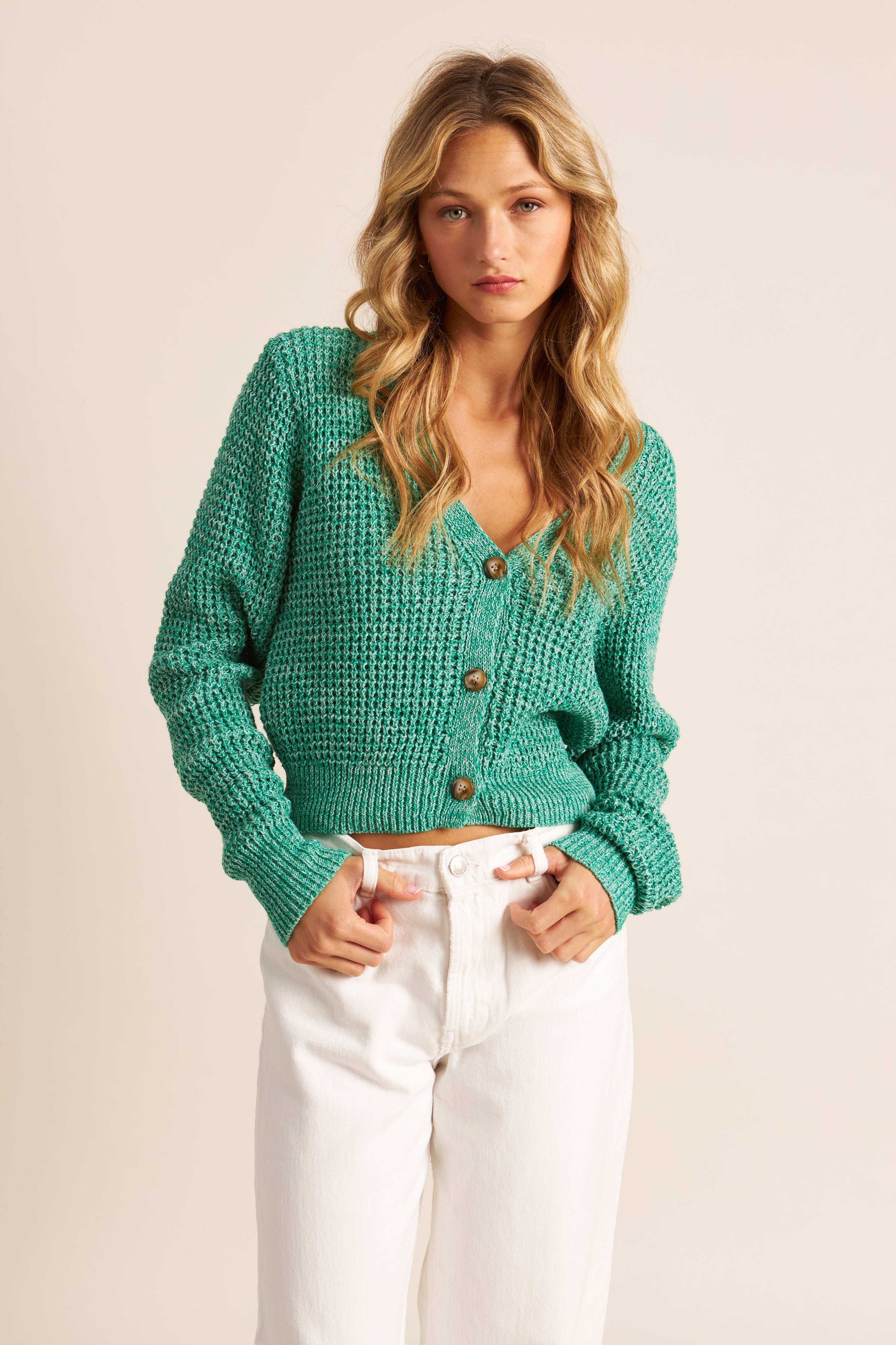 Sienna Sweater knit Cardigan In Olive (Online Exclusive) – Uptown