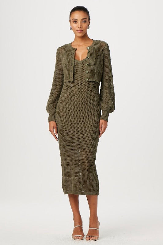 Toccin Tori Blouson Sleeve Cardigan