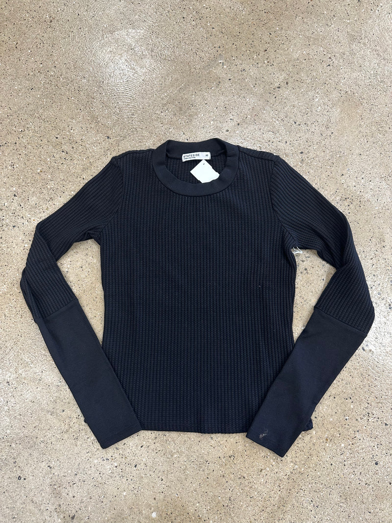 Stateside Luxe Thermal L/S Scoop Neck