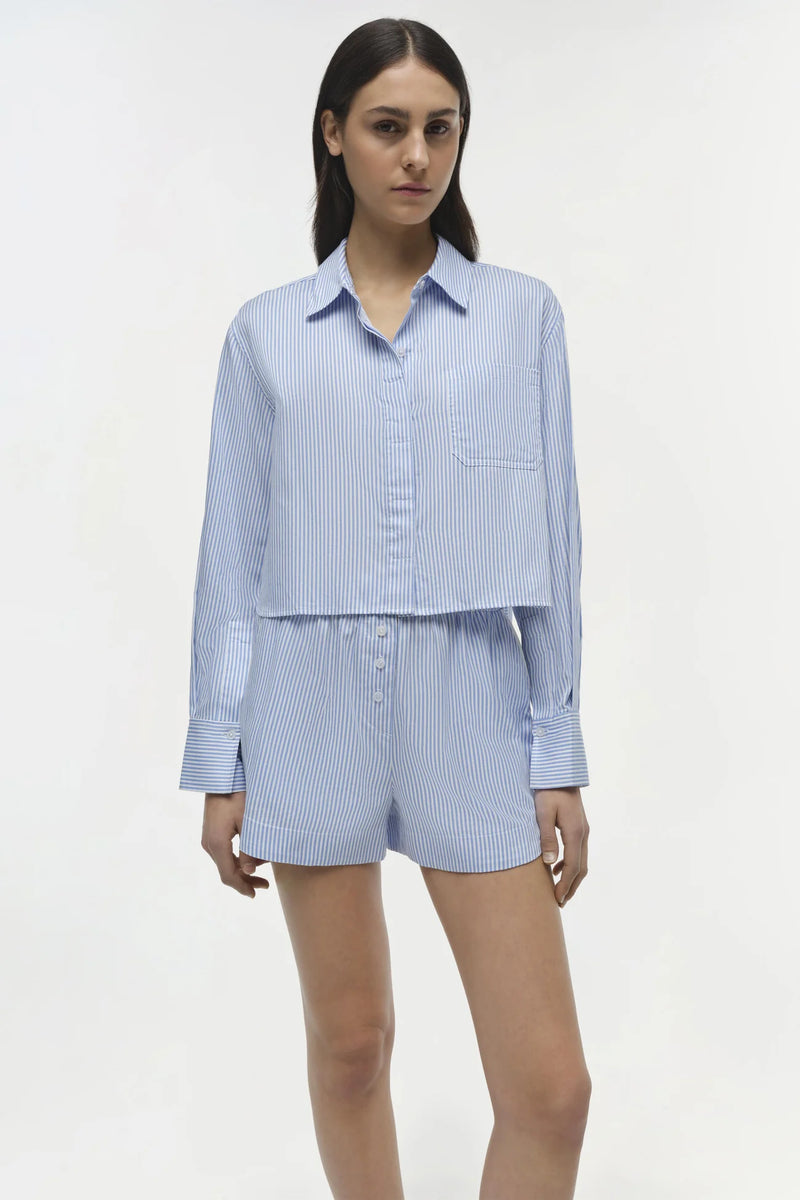 SIMKHAI Renata L/S Cropped Shirt