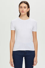 Goldie Short Sleeve Pointelle Tee