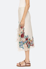 SEA Katharine Embroidery Tie Skirt