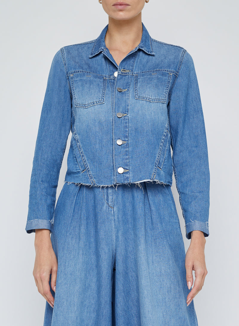 L'AGENCE Janelle Slim Raw Jacket