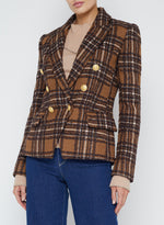 L'AGENCE Kenzie Double Breasted Blazer