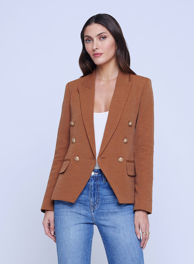 L'AGENCE Kenzie Double Breasted Blazer
