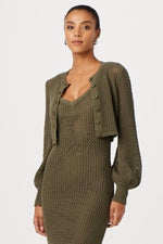 Toccin Tori Blouson Sleeve Cardigan