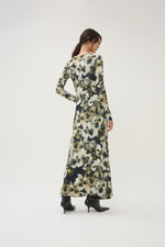 Maria Cher Carroll Coral Midi Dress