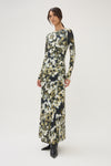 Maria Cher Carroll Coral Midi Dress