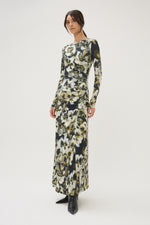 Maria Cher Carroll Coral Midi Dress