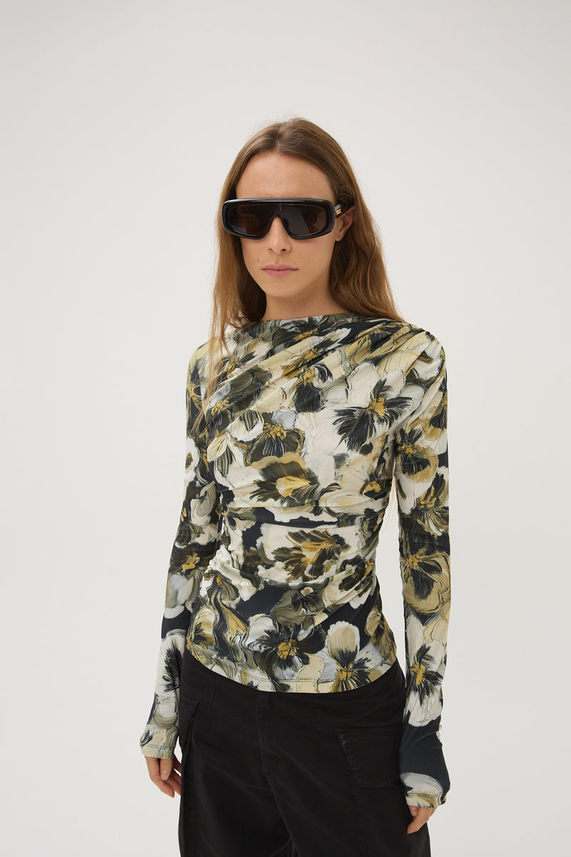 Maria Cher Carroll Lauren Long Sleeve Top