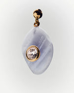 PDPAOLA Serenity Blue Agate Charm