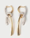 PDPAOLA Pave Twist Hoops