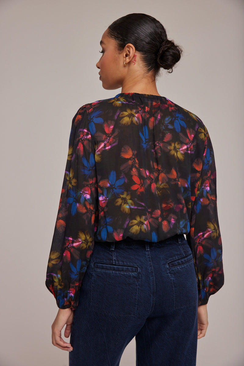 Bella Dahl Elastic Shirred Top