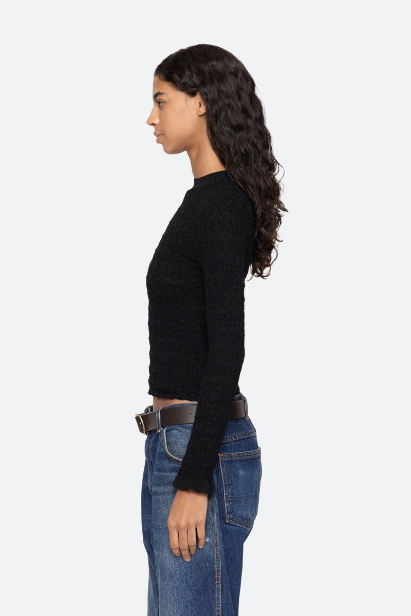 SEA Ruby Knit Long Sleeve Top