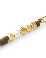 Veronica Beard Vegan Leather 3 Bead Bag Charm