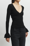 Saint Art Watson Ruffle Knit Sweater