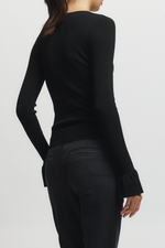 Saint Art Watson Ruffle Knit Sweater