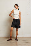 PerfectWhiteTee Mel - Luxe Rib Sleeveless Mock Neck Tank