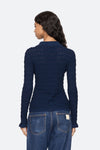 SEA Ruby Knit Long Sleeve Polo