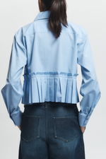 Saint Art Mila Ruched Poplin Blouse