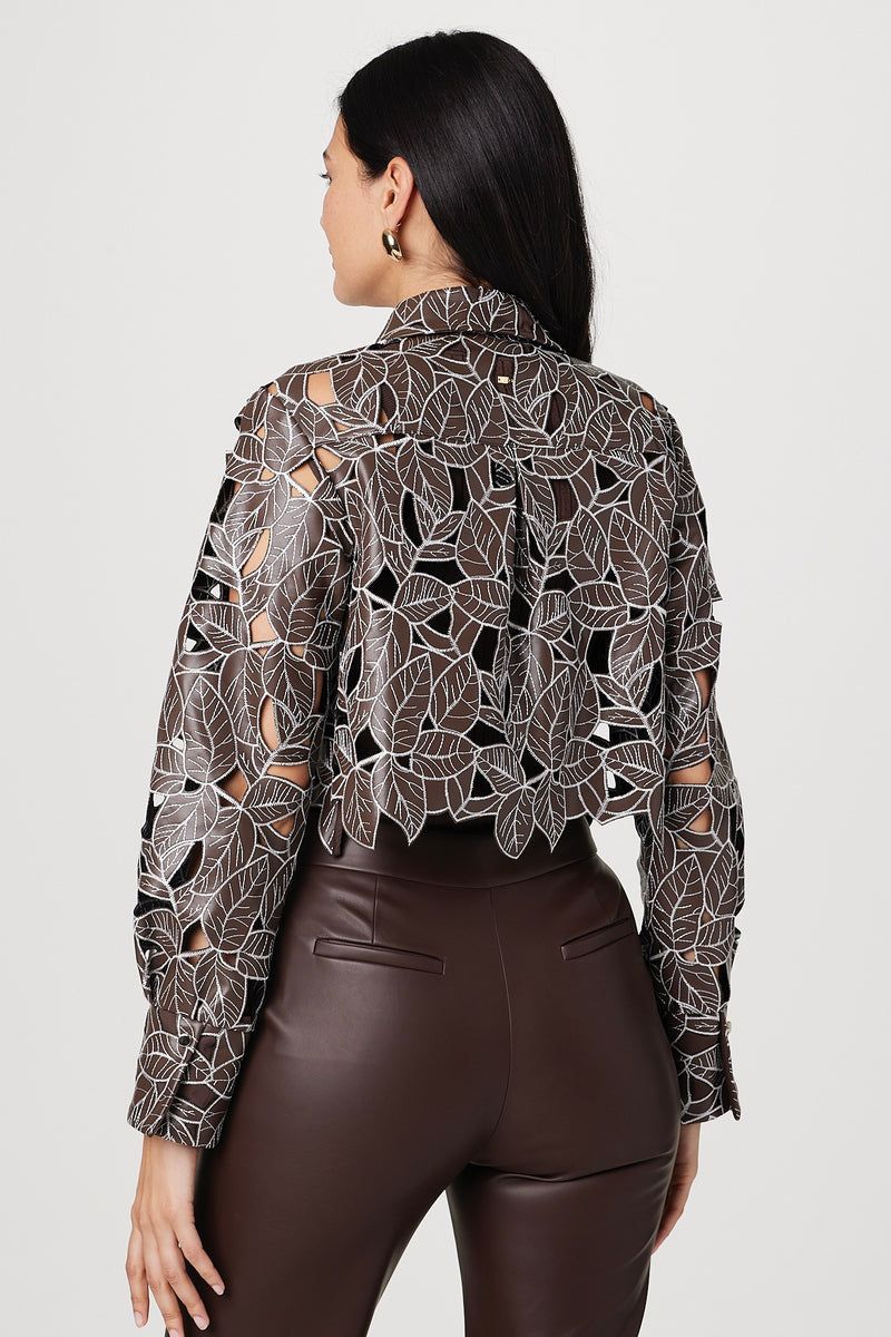 Toccin Beatrix Long Sleeve Collared Button Front Top
