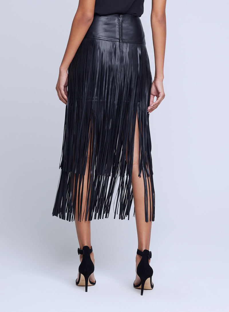 L'AGENCE Karolina Fringe Skirt