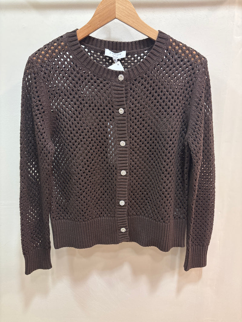J. SOCIETY CROCHET CARDIGAN