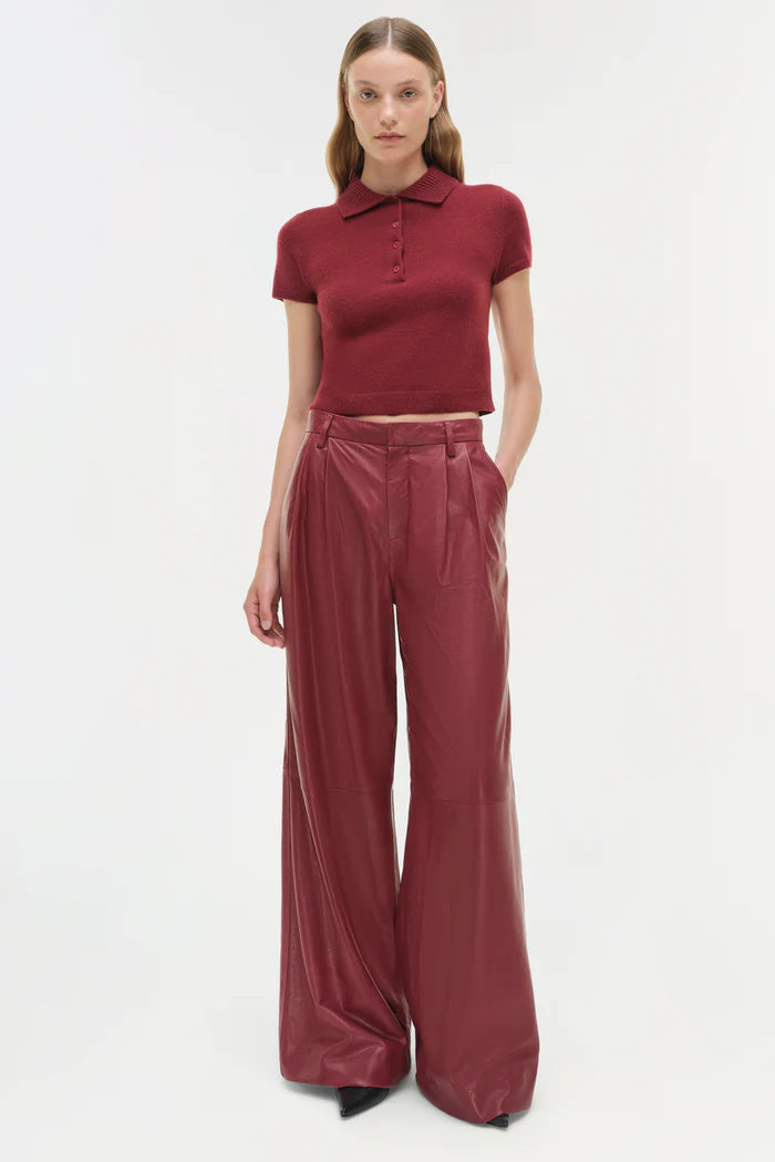 SIMKHAI Twila Short Sleeve Polo