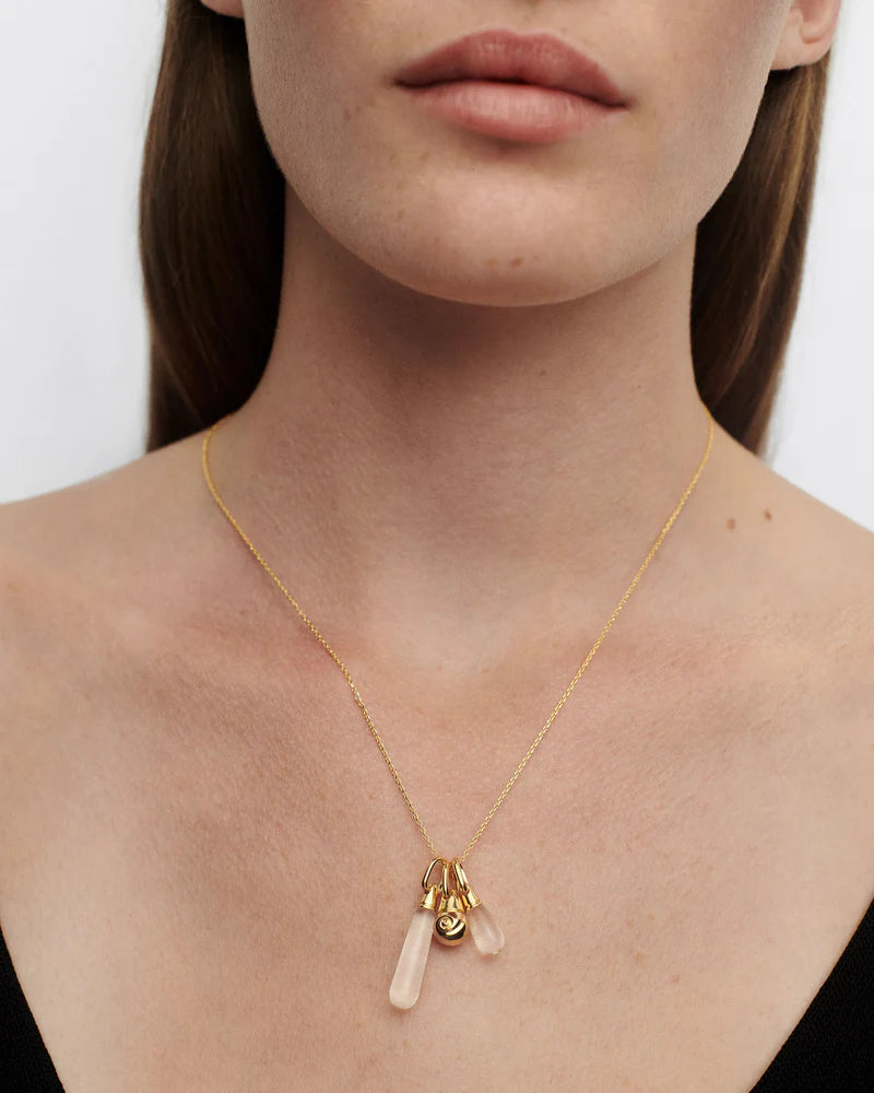 PDPAOLA Rock Crystal Large Drop Pendant