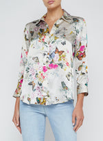 L'AGENCE Dani 3/4 Sleeve Blouse