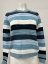 Autumn Cashmere Rainbow Pointelle Stripe Sweater