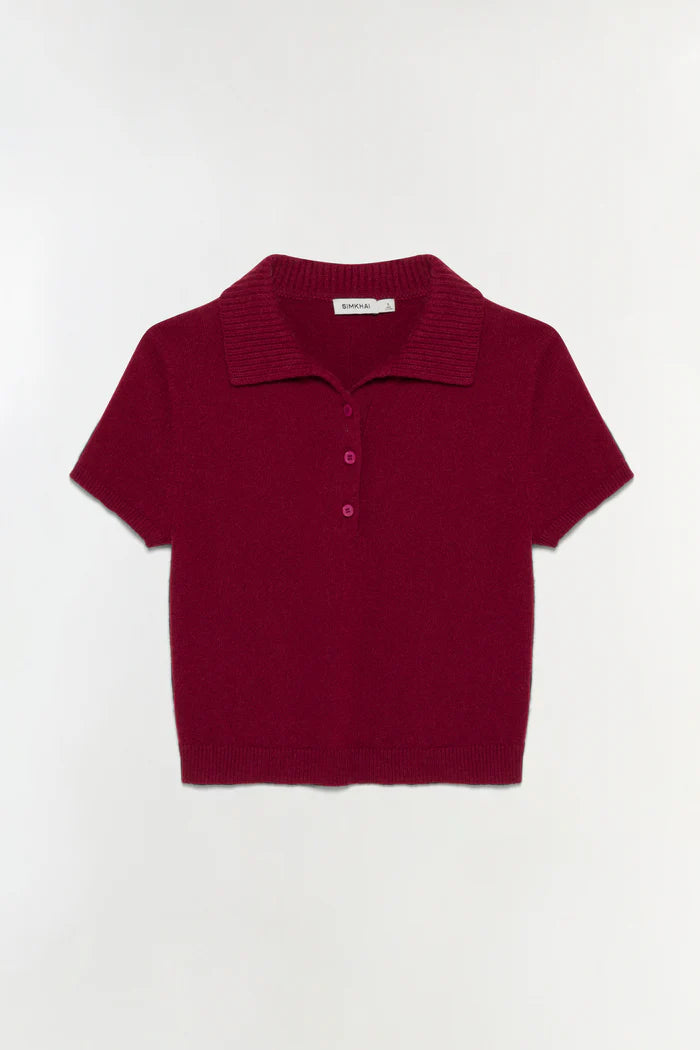 SIMKHAI Twila Short Sleeve Polo