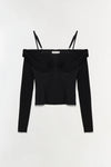 SIMKHAI Hazel Long Sleeve Top