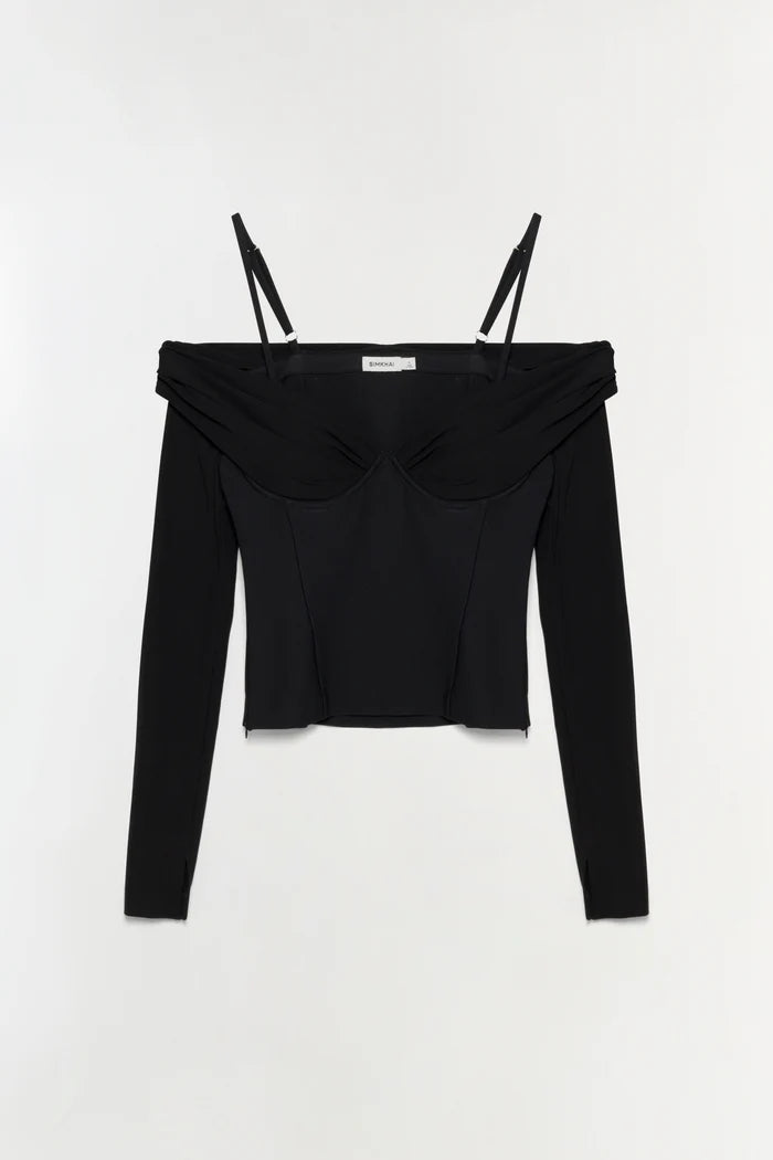 SIMKHAI Hazel Long Sleeve Top