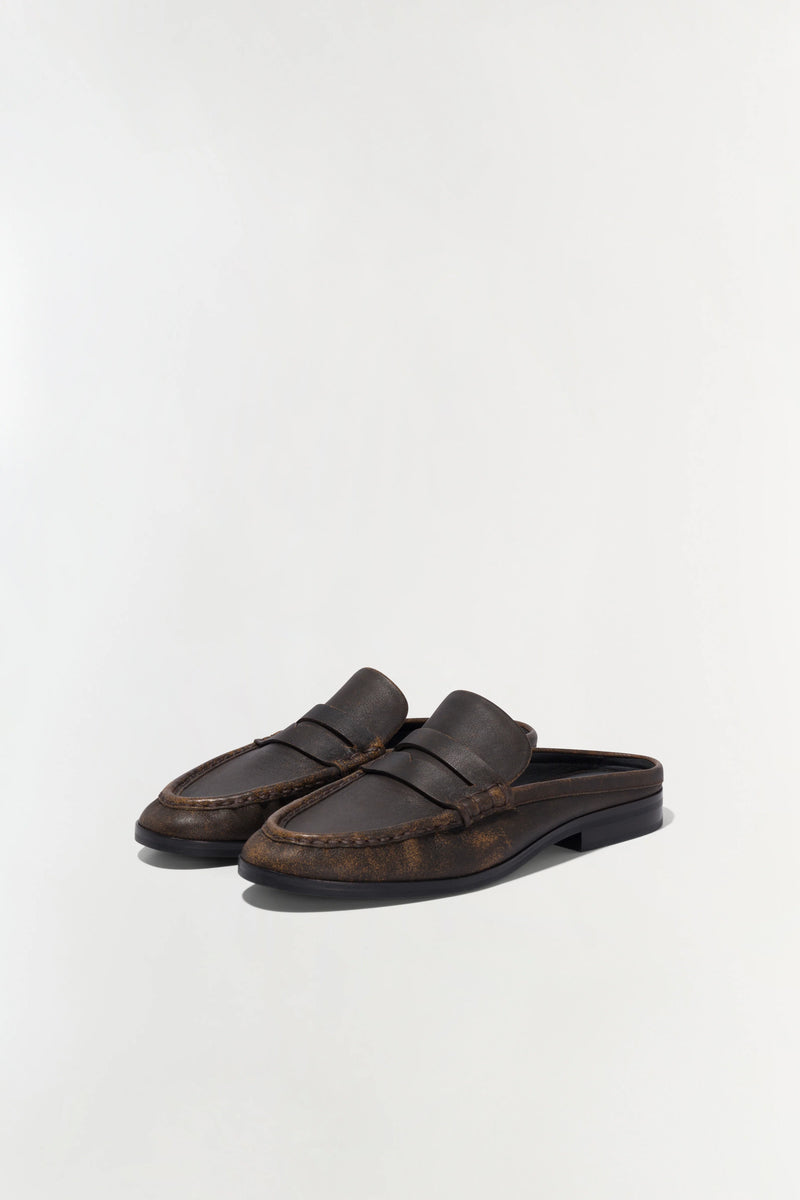SIMKHAI Dean Leather Loafer Mule