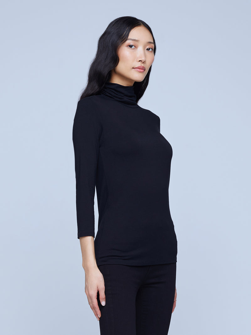 L'AGENCE Aja Turtle Neck 3/4 Sleeve