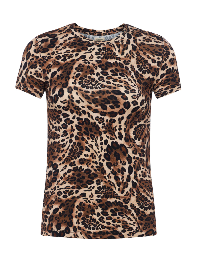 L'AGENCE Ressi S/S Crew Paisley Leopard