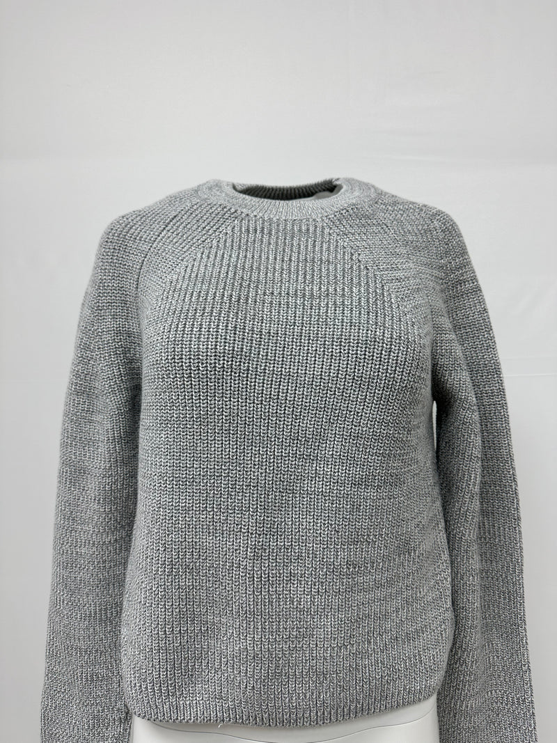 White + Warren Organic Cotton Ribbed Raglan Crewneck