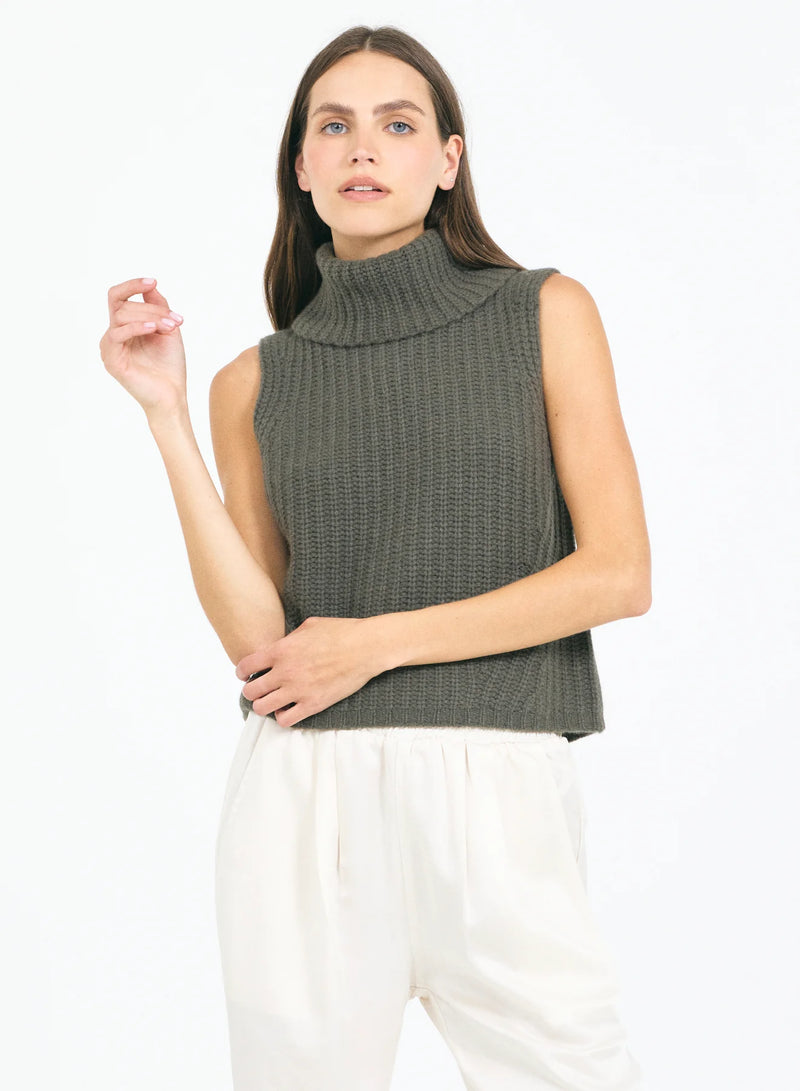 One Grey Day Polly Cashmere Vest
