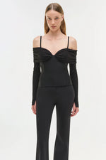 SIMKHAI Hazel Long Sleeve Top