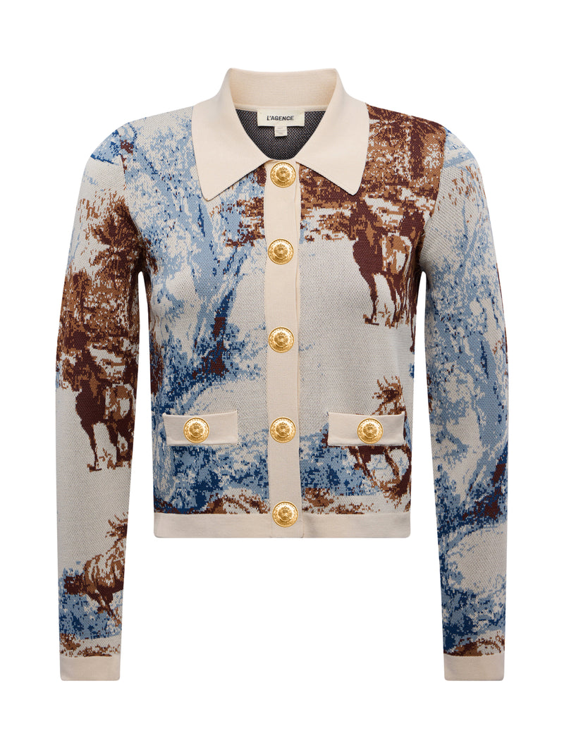 L'AGENCE Osiris Jcqrd Collared Cardi
