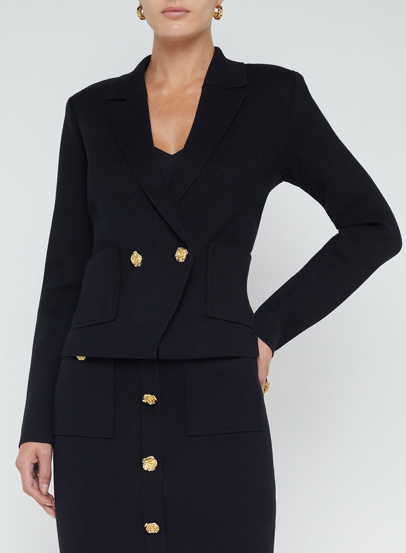 L'AGENCE Sofia Knit Blazer