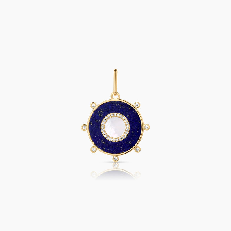 THATCH Soleil Lapis and Mother of Pearl Charm