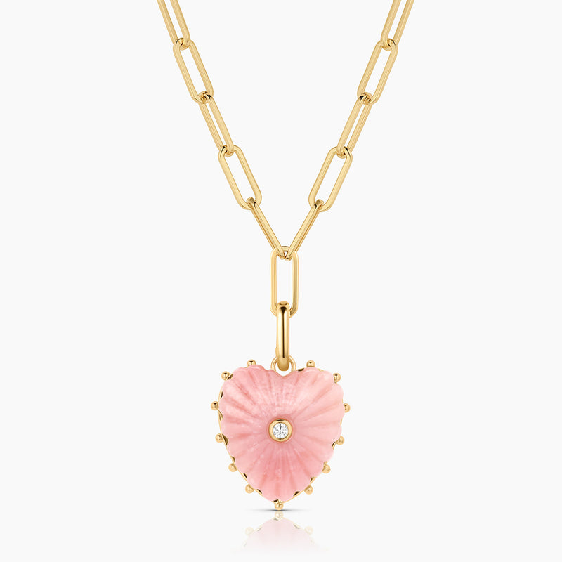 THATCH Malene Pink Opal Clip Necklace