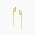 THATCH Lila Pave Threader Earrings