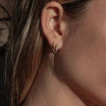 THATCH Lila Pave Threader Earrings