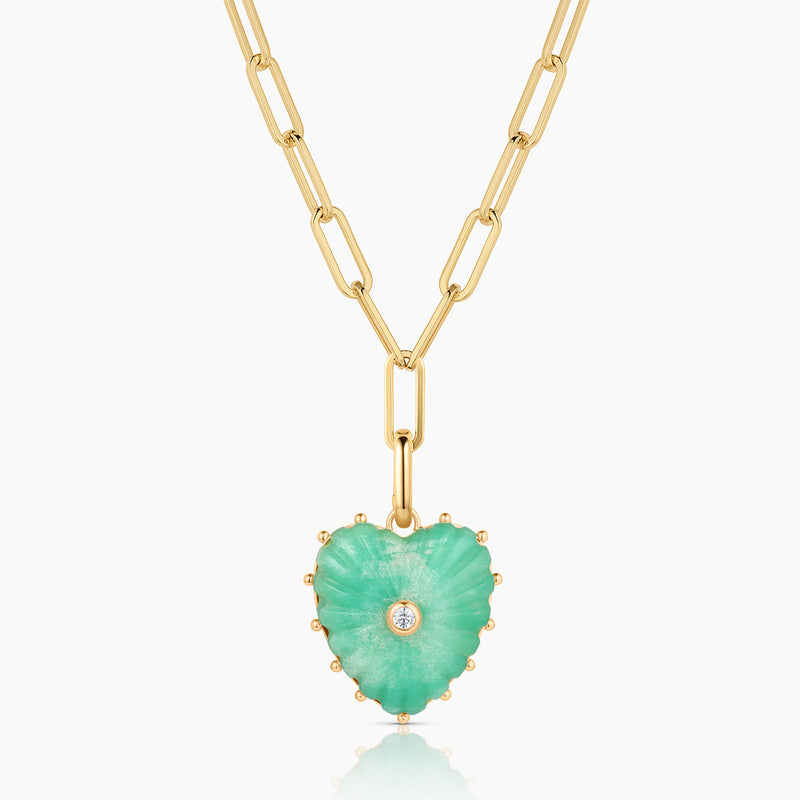 THATCH  Malene Chrysophase Clip Necklace