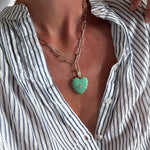 THATCH  Malene Chrysophase Clip Necklace