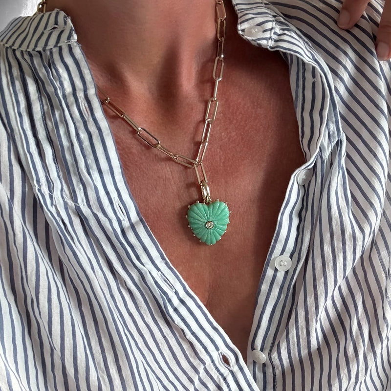 THATCH  Malene Chrysophase Clip Necklace